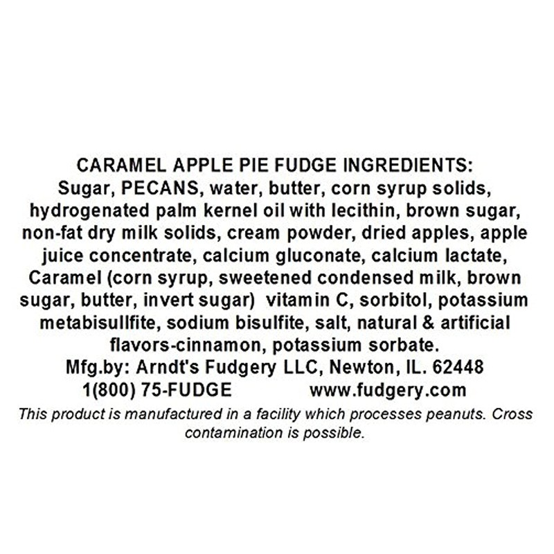 Home Made Creamy Carmel Apple Fudge - 24 OZ Currier