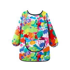 Sunbilien Children's Long Sleeve Art Apron, Waterproof Painting Smock, Ages 3-5, Kindergarten Cover Clothes