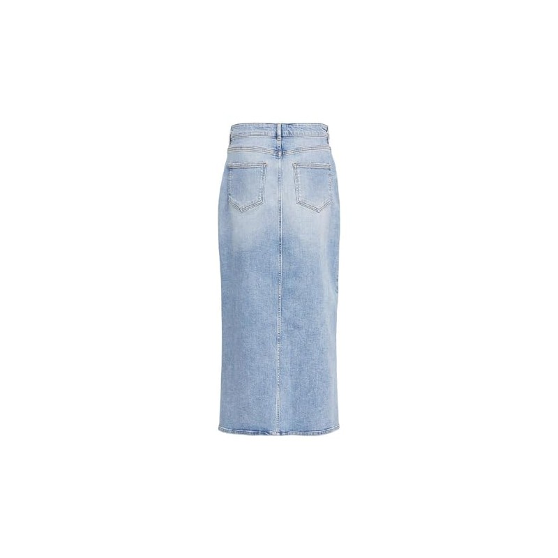 Object Objellen Mw Women's Long Denim Skirt Noos Denim Skirt,