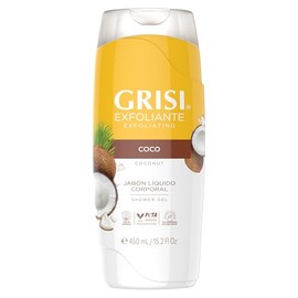 GRISI Shower Gel, Jabón Líquido Corporal Coco, 450 ml  Exfoliante                                                                                     