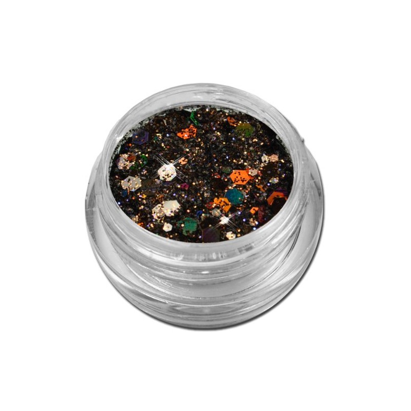 Glamour Mix Glitter Powder Bronze Orange Nail Art