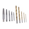 10Pcs Screw Extractor Drill Bit 4241 HSS Left Hand Damaged