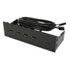 5.25 Inch USB2.0 Hub Front Panel Multifunctional 4 Ports 19pin