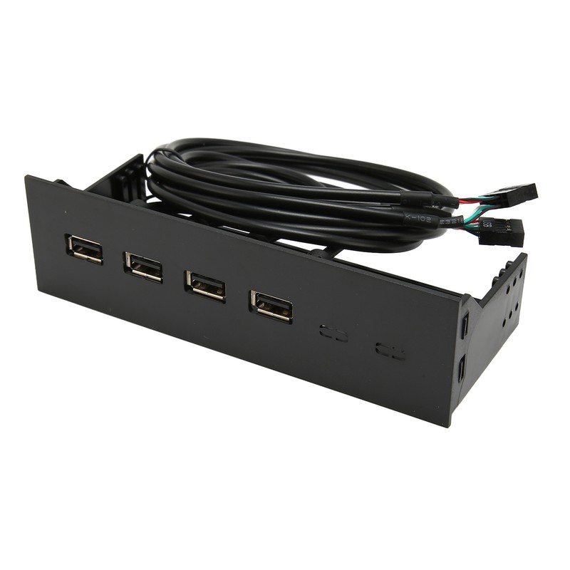 5.25 Inch USB2.0 Hub Front Panel Multifunctional 4 Ports 19pin