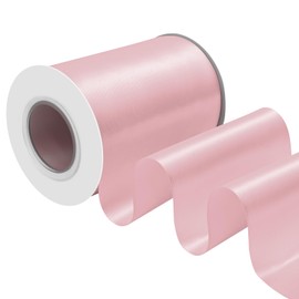 Double Face Pink Satin Ribbon Extra Wide 4 Inch X 15 Yards Polyester Ribbons for Gift Wrapping Fabric Ribbon for Crafts Flower Bouquet Sewing Arts Wedding Party Decoration…