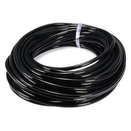 Joywayus 6mm x 4mm Pneumatic Tubing Air Compressor Tubing PU Pipe Polyurethane Hose Tube Fluid Gas Transfer 39.4ft 12 Meter Black