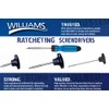 Williams WRST1 T Handle Ratcheting Screwdriver, 2-Inch