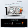 TUSDAR Headlight Assembly Set Fits for 2006-2008 Dodge Ram 1500/2006-2009