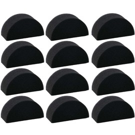 Bowitzki Face Paint Sponges Face Painting Half Moon Black Sponges High 12 Pieces for Art Work and Body Paint