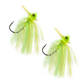 Reaction Tackle Scrounger Jig - 3/8oz - Chartruese Tiger jig