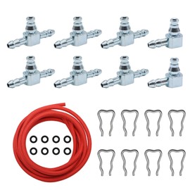 SYOWADA Diesel Fuel Injector Return line Rail Kit Replacement for Chevy GMC 2500 3500 6.6L LLY LBZ LMM Duramax Engines, 97328733 98062291 Return Connector Return Connector O-Rings Retaining Clips