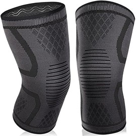 Rodilleras de compresión para hombres y mujeres, paquete de 2 rodilleras para dolor de rodilla, desgarro de menisco, soporte de rodilla