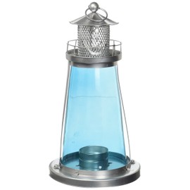Zings & Thingz 57071045 Blue Lighthouse Lantern, Gray