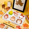 240Pcs Fall Sticky Notes Thanksgiving Sticky Notes, Turkey Pumpkin Squirrel