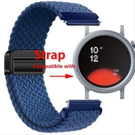 GIOPUEY Strap Compatible with CMF Watch Pro 2, Braided Nylon Strap, Unisex, Elastic Replacement Strap, Blue