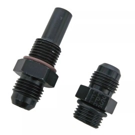 Fragola 4L80E Fragola -6 AN Male To 1/4" NPS Thread Transmission Fitting Kit Black USA
