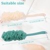 4Pack Back Scrubber for Shower Loofah with Long Handle, Shower