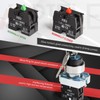 APIELE 22MM 2 Position Key Switch Momentary 1NO XB2-10Y/22 (2