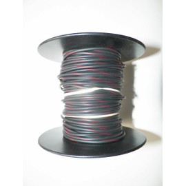 Black/RED Striped Automotive GXL Copper Wire, 16 GA, AWG, Gauge. Truck, Motorcycle, RV. General Purpose. DEFFERENT Lengths Available, Select Length Below (100 Foot Spool)