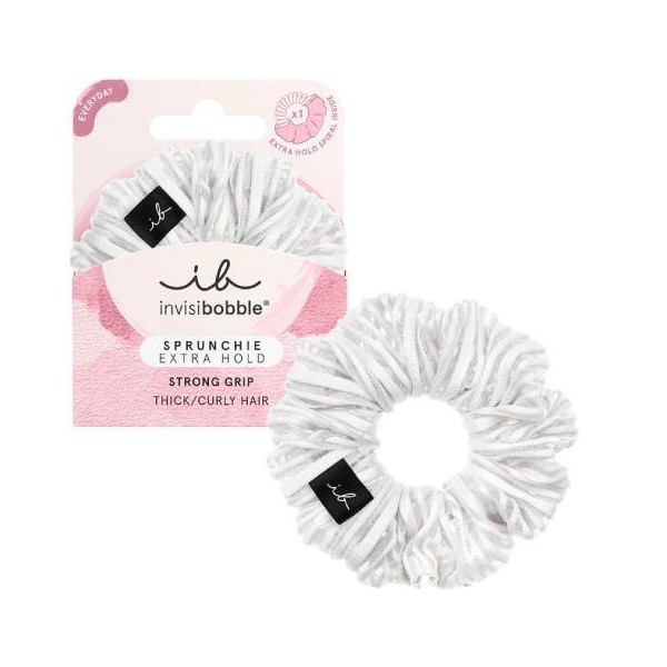 Invisibobble Sprunchie Extra Hold Pure White, 1pc