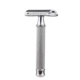 XIBANY navaja hombre Afeitadora de afeitar manual de doble filo Afeitadora de afeitar manual de acero inoxidable de doble filo