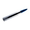 VMS Racing 50 Cal Caliber CHROME BLUE TIP BULLET ANTENNA