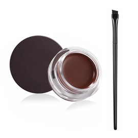 THXFUNAREA Braun Gel Eyeliner, Wasserfest Langanhaltende Creme Eye Liner Gel, Hochintensive Pigmente, Wischfestes Eyeliner Makeup, Brown Eyeliner mit Eyeliner-Pinseln