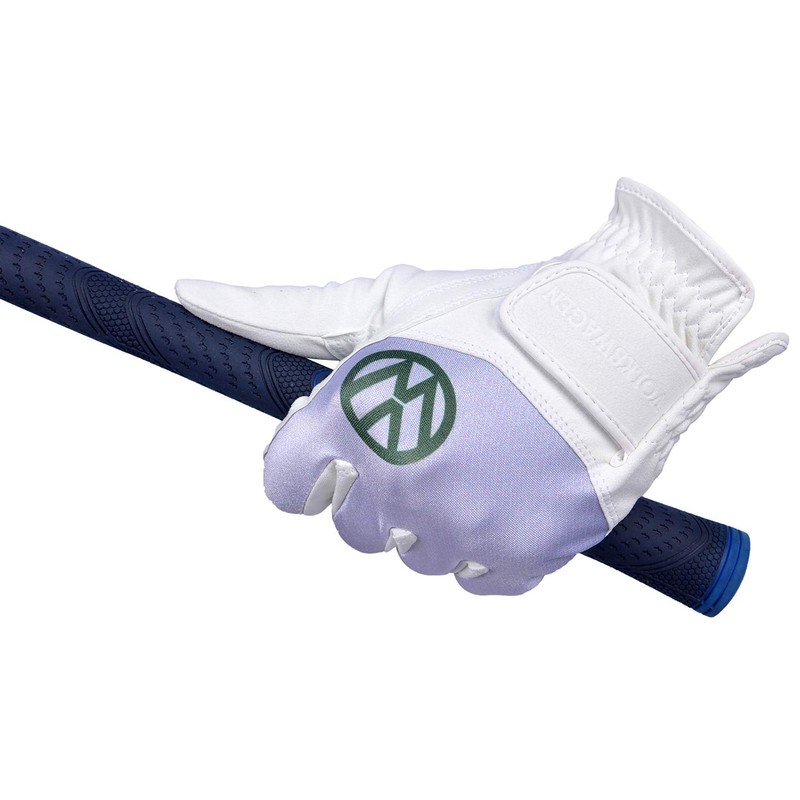 LEZAX VWGL-9054 Volkswagen Golf Gloves Ambidextrous Men's Golf Gloves, White,