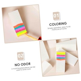 Gatuida 20pcs Nail Art Sponge Stamper for DIY Gradient Designs Soft Manicure Sponges for Home Use Durable Premium for Unique Nail Art