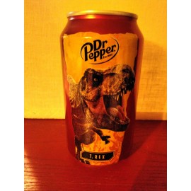 Dr Pepper Jurassic World Dominion 12 Oz Dr. Pepper Can T-Rex