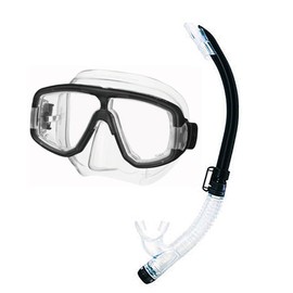 TUSA M20 BK Diving Mask SP461 BK Snorkel Set of 2 M20 Platinum Mask (BK)