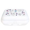 Tupperware To Go Twin White Love Kiss Lunch Box Sandwich