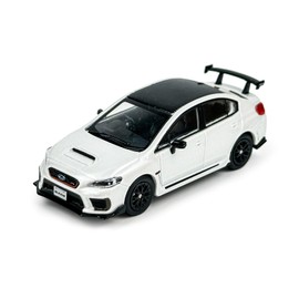PAUDI MODEL 1/64 Subaru WRX STI S208 Right Peptide Diecast Model Car White