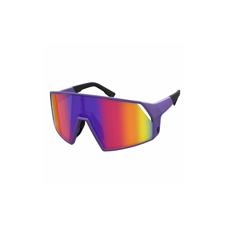 Scott Pro Shield Interchangeable Lenses Bicycle Glasses Purple/Teal Chrome