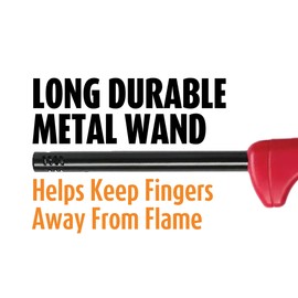 BIC Multi-Purpose Lighters, Reliable and Safe Candle Lighter, Assorted Colors, 4-Pack (Colors May Vary)