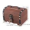 VORCOOL Retro Wooden Treasure Chest Storage Box Wooden Money Storage