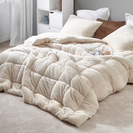 Corn Silk - Coma Inducer Oversized King Comforter - Popcorn Caramel
