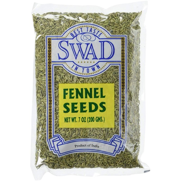 Great Bazaar Swad Fennel Seeds, 7 Ounce (7oz)
