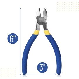 Mr. Pen - 6 Inch Diagonal & Flush Cutting Pliers with Side, Wire & Floral Cutters