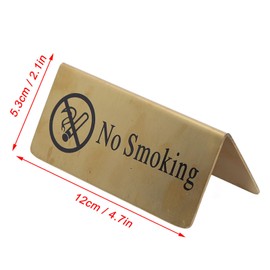 Letrero De Mesa De Metal, Señal De Prohibido Fumar, Diseño En Forma, Tienda De Campaña Garantiza La Estabilidad En Cualquier Mesa, Fácil Limpiar Y Ahorro Espacio, Para Cafeterías