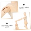 Operitacx 2pcs Wooden Artist Mannequin Articulated Joints for Realistic Posing