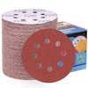 100Pcs 125mm Sanding Discs 240 Grit 8-Holes Hook and Loop