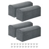 sourcing map 4Pcs Stretch Armrest Covers, Polyester Soft Armchair Slipcovers