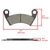 Caltric Front & Rear Brake Pads for Polaris RZR 4