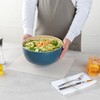 Bambuddha 30 Ounce Large Salad Bowl, 1 Heavy-Duty Round Salad
