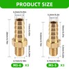 Hose Connector Brass M5 x 0.8-5 mm and M5 x