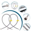 Faucet Supply Lines, 39" Braided Nylon Faucet Hose Connector for