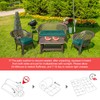 Wenqik 3 Pcs Outdoor Chair Cushions Set Waterproof Tufted Patio
