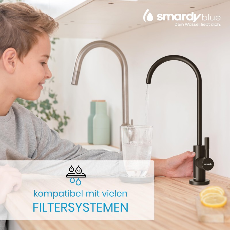 smardy Osmosis Tap Stainless Steel 360° Swivelling for Osmosis System