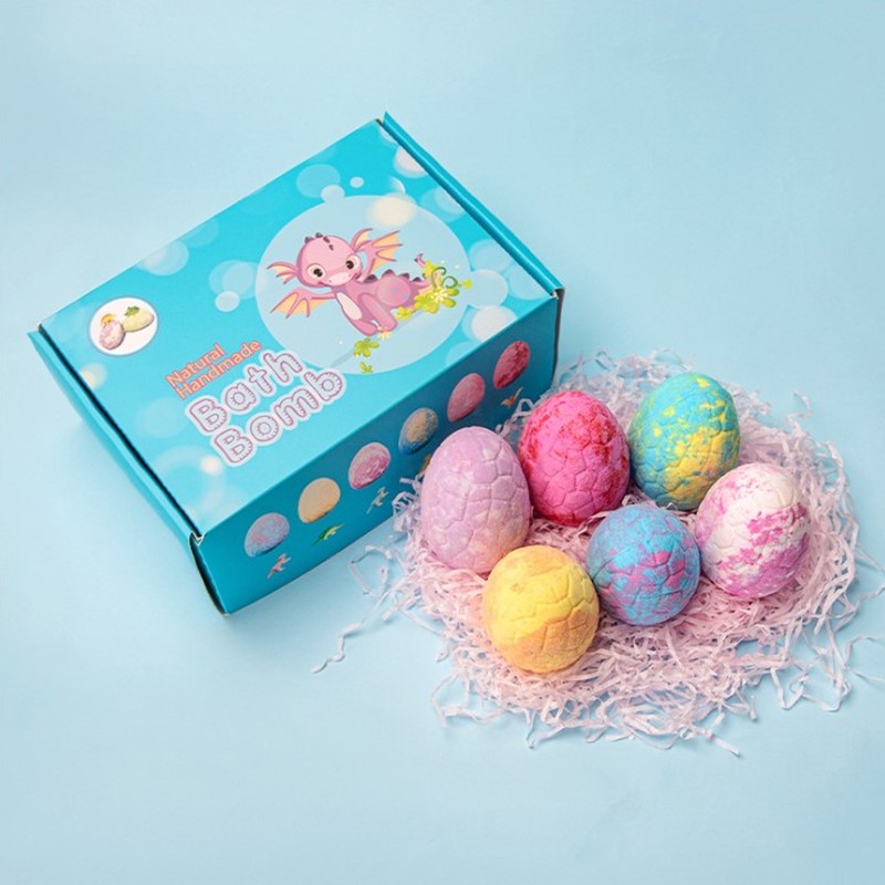 Dinosaur Egg Shaped Essential Oil Bath Salt Ball Plant Extract
